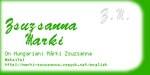 zsuzsanna marki business card