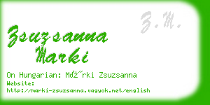 zsuzsanna marki business card